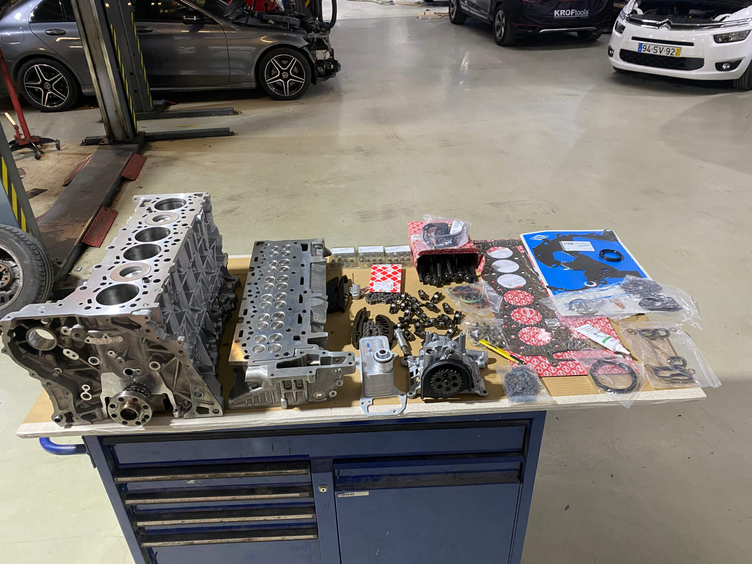 Oficina de manutenção em Sacavém